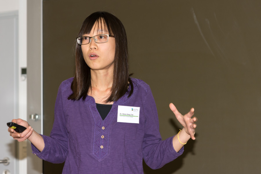 Dr. Hsiao-Hang Tao presented results on trials on oil palm nutrient management. (Photo: IAPN)